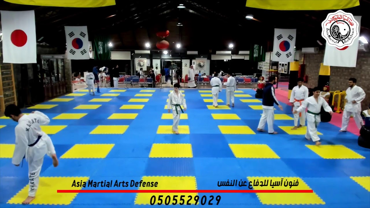 تمرين كاراتيه للاطفال نادي فنون اسيا