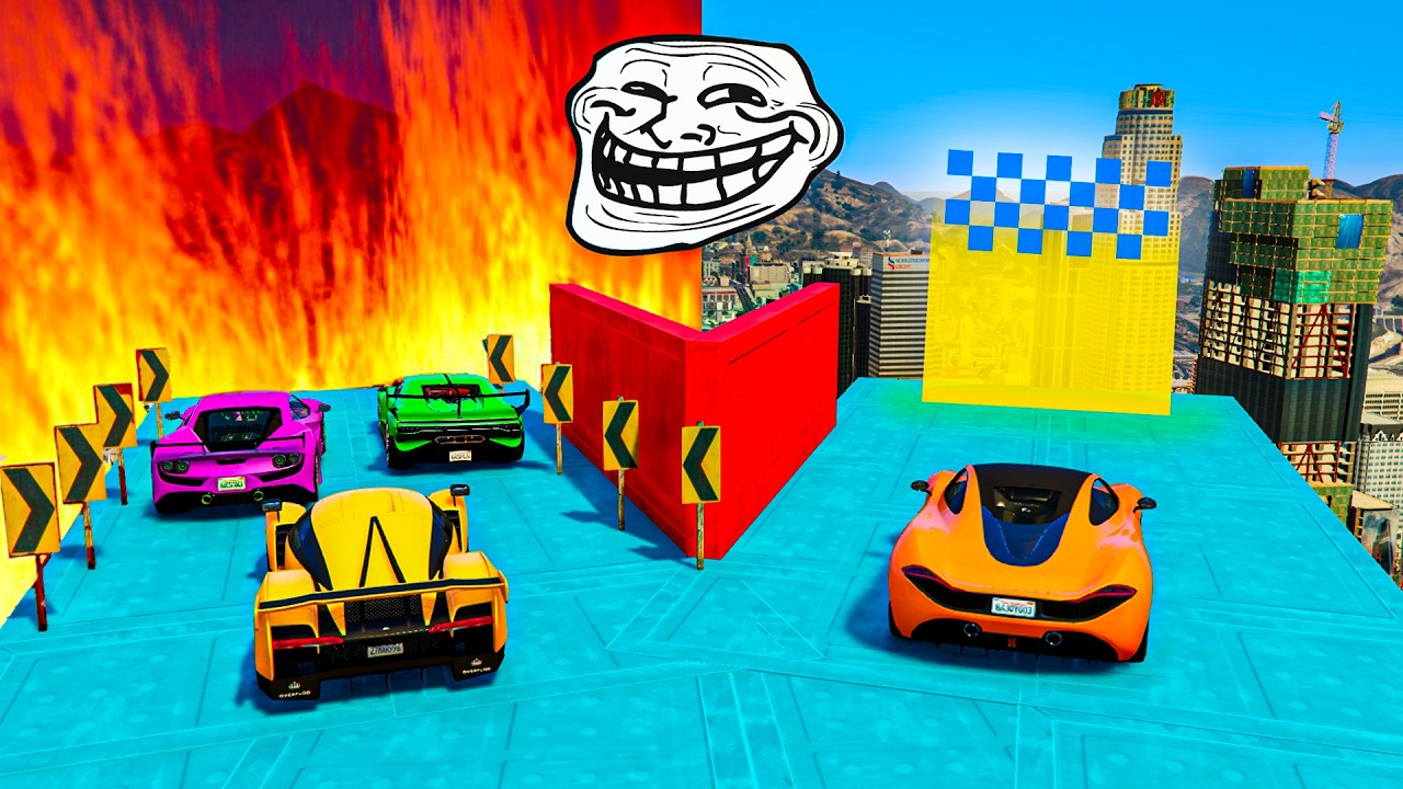 EL ÚLTIMO EXPLOTA TROLL CON COCHES ALEATORIOS!! DOBLE VICTORIA SÚPER ÉPICA!! - GTA 5 ONLINE