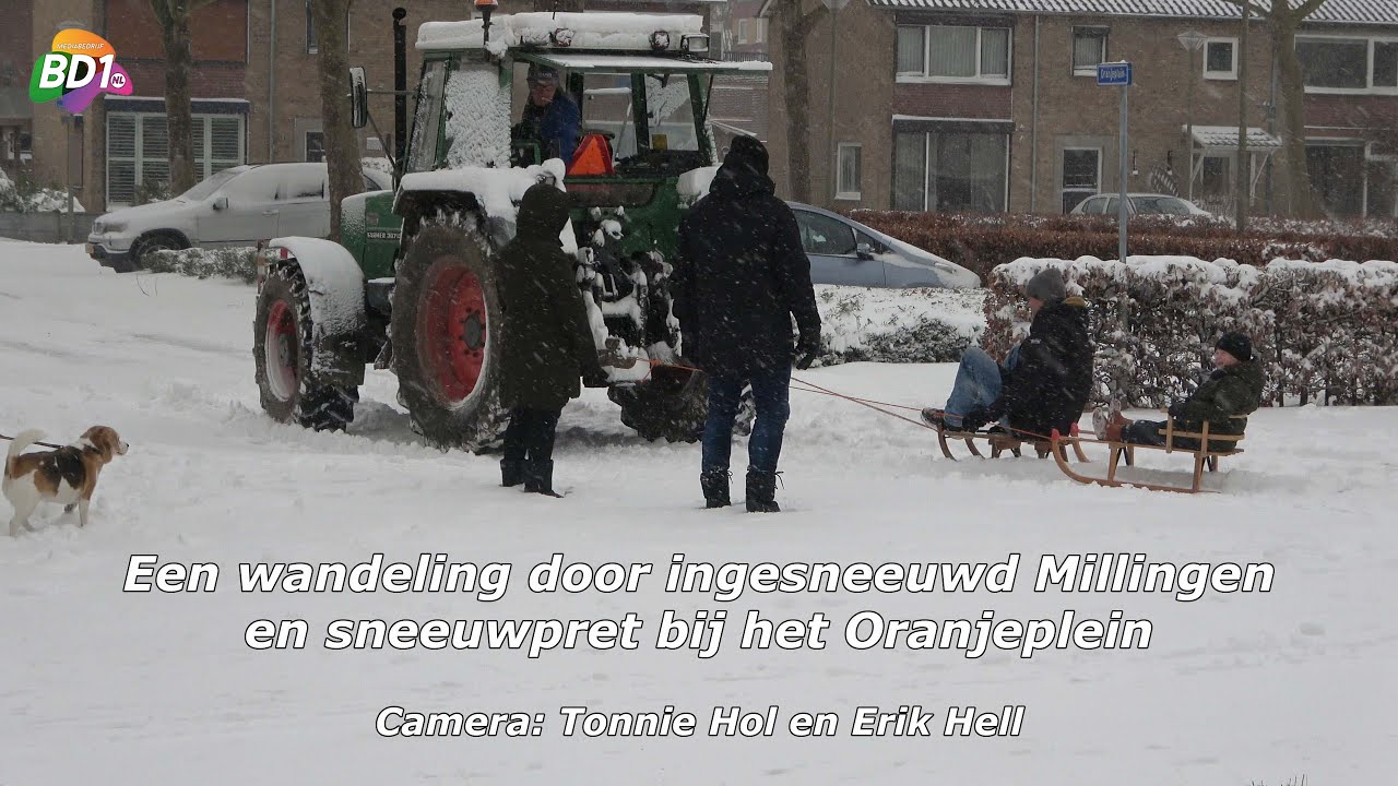 Rondje Millingen door de sneeuw