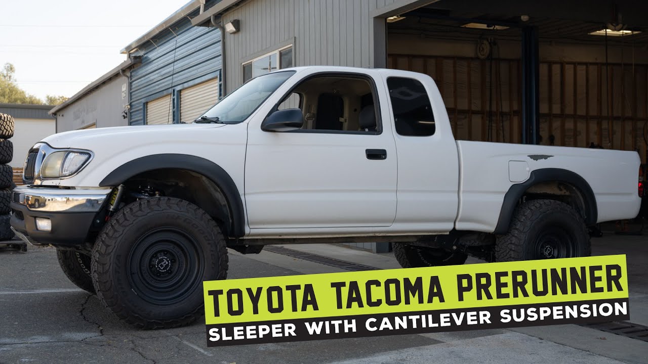 2003 Toyota Tacoma PreRunner SLEEPER Build Walk Around First Gen with Cantilever Suspension