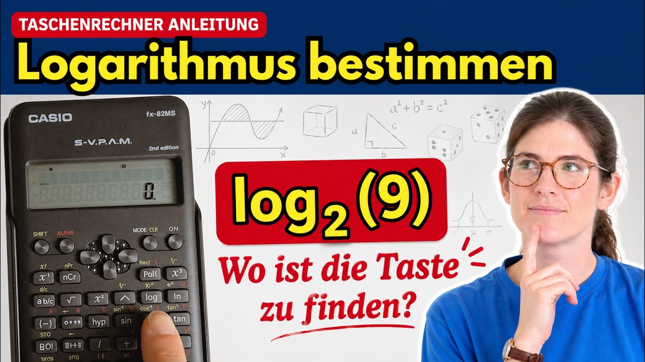 Logarithmus bestimmen - Log Taste fehlt - Casio FX-82MS