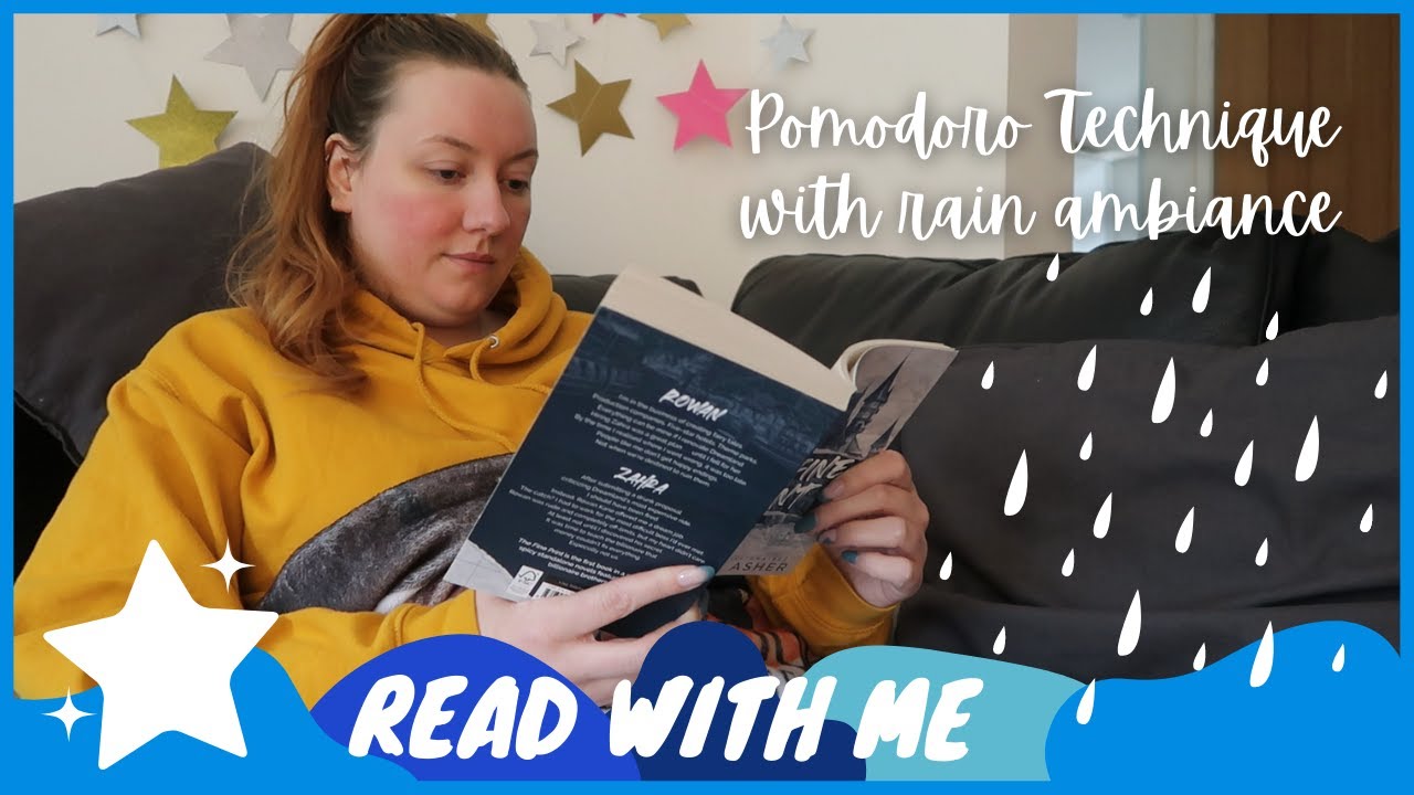 READ WITH ME | Pomodoro Sprints with Rain Ambiance