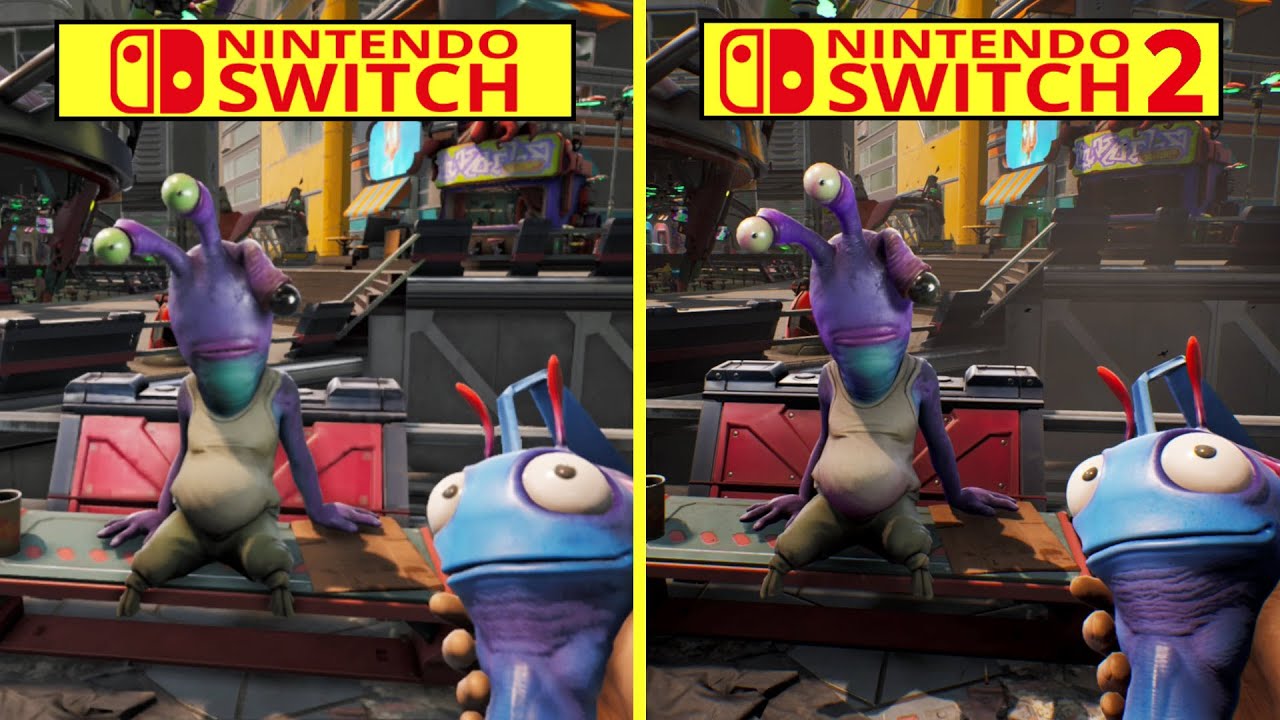 Сравнение графики High on Life Switch и Switch 2