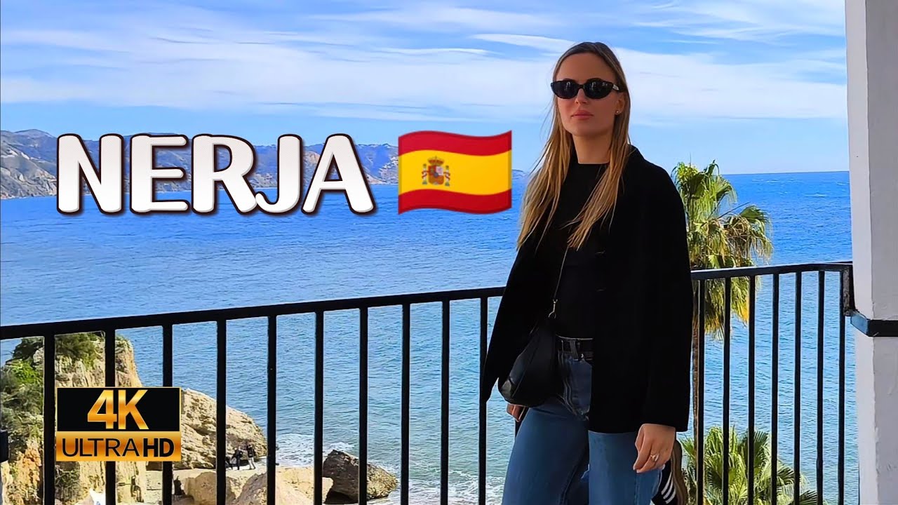 🔥TAN HERMOSO 😍 Paso a paso visita NERJA, Málaga, España 🇪🇸 COSTA DEL SOL 🌞 4K 
