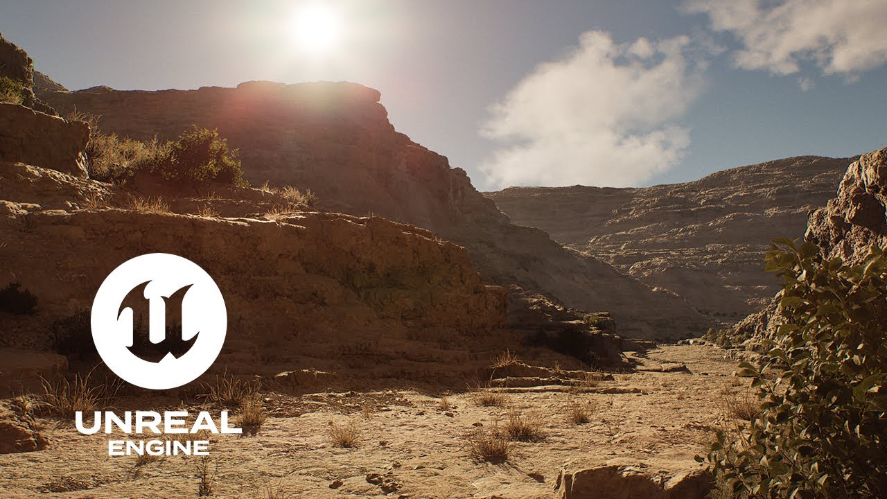 Desert Cliff Environment | Unreal Engine 5 Study