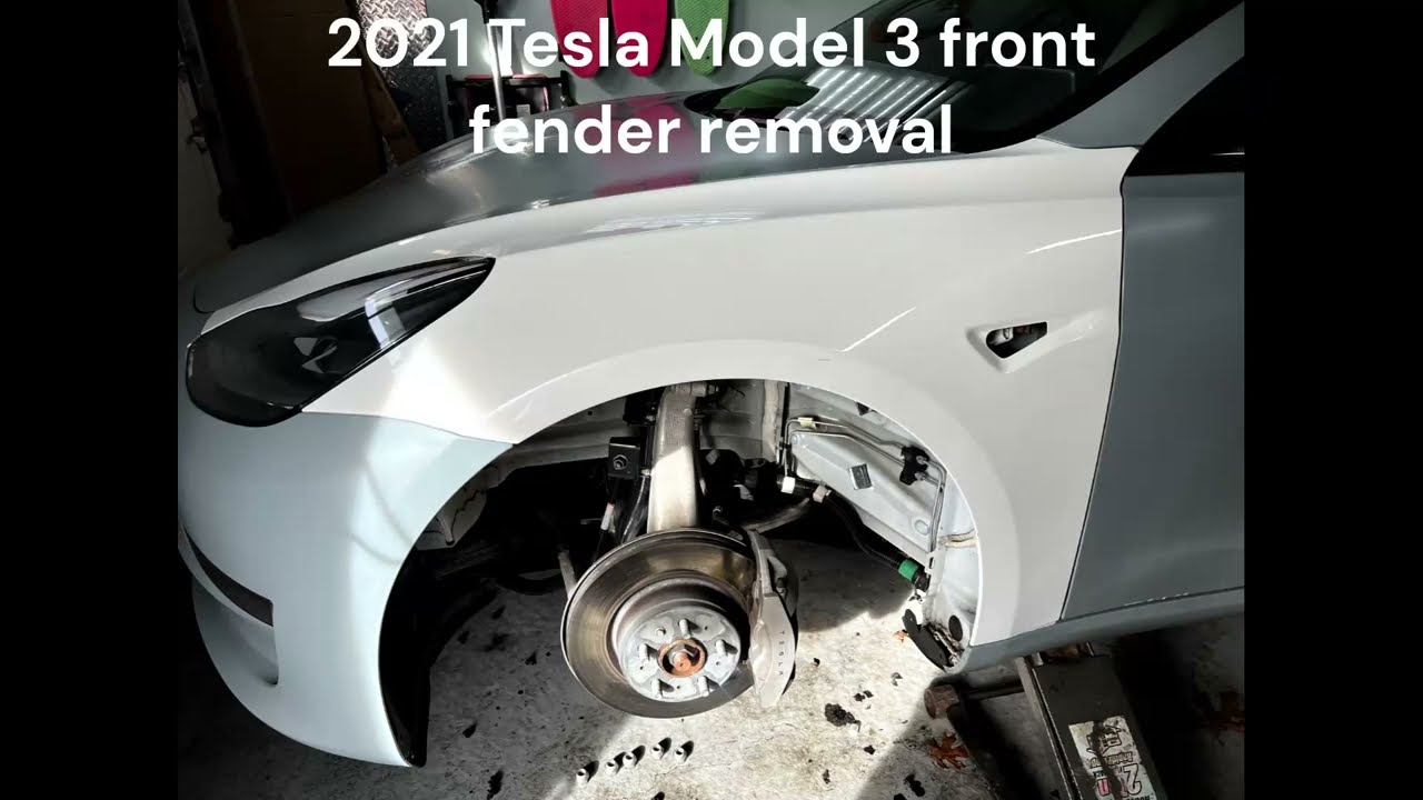 Tesla Model 3 Front Fender Removal / Replacement
