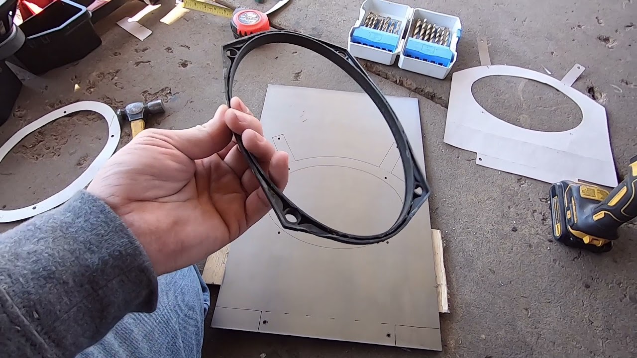 Fabbing Dash Speaker Bracket For 1955 Chevy