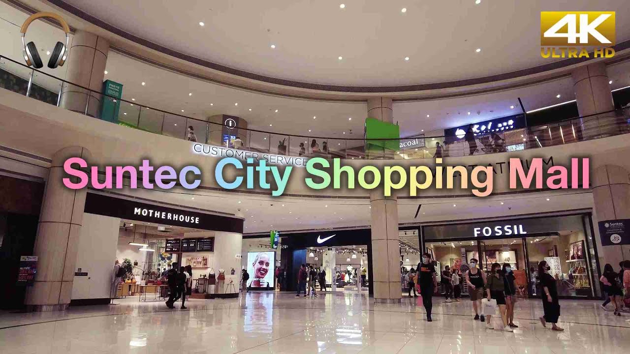 Singapore Suntec City Shopping Mall Walking Tour - March 2021 - DJI Pocket 2 - Binaural Audio