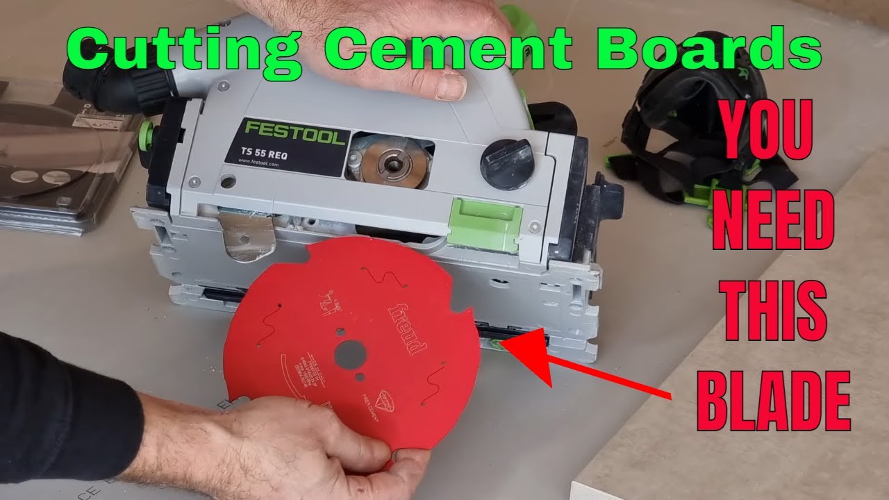 Cutting thick cement boards, its all about the Blade!