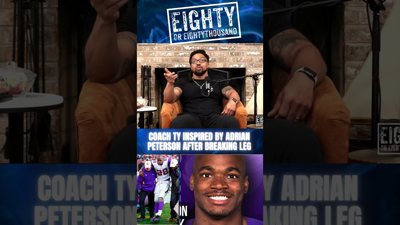COACH TY MAKES AN ADRIAN PETERSON COMEBACK AFTER BREAKING HIS LEG