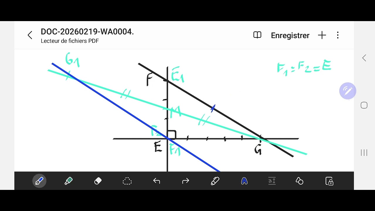 Correction of the exercise 14 of the series Central symmetry