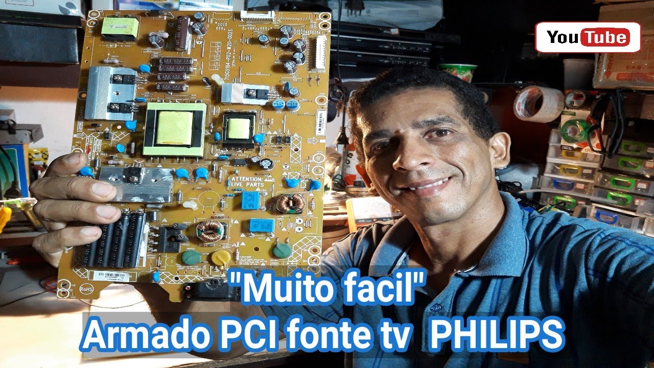 Como força a fonte armar da tv PHILIPS (led)
