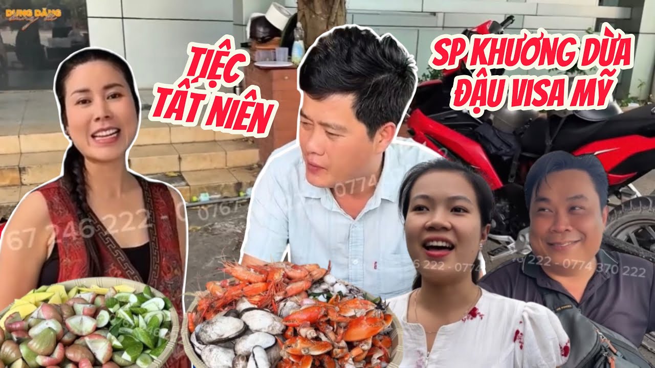 Gom hết chợ Bình Điền, 4D cùng team SP Khương Dừa làm Tất Niên chúc mừng SP đậu visa Mỹ