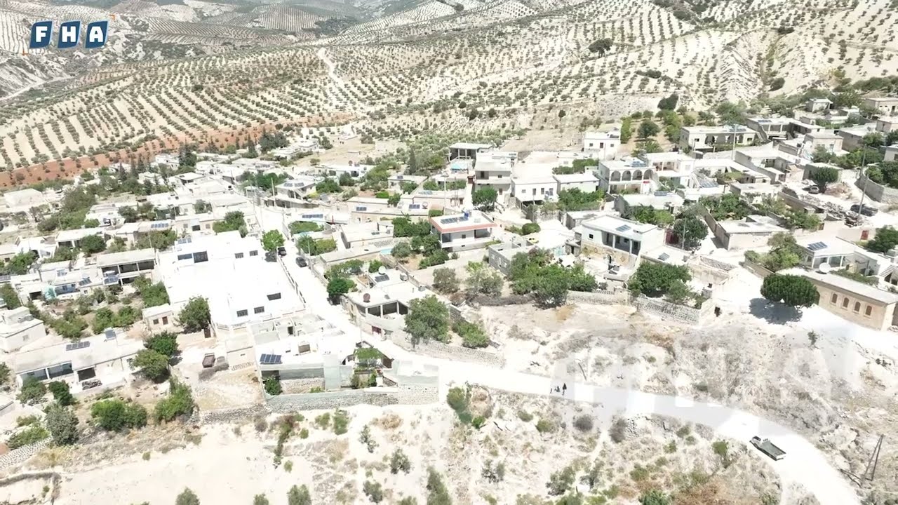 لقطات جوية لقرية أرنده التابعة لناحية الشيخ حديد بريف عفرين