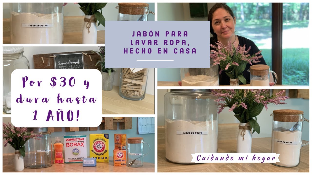 JABÓN PARA LA ROPA HECHO EN CASA~DURA HASTA UN AÑO~COSTO:$30🤩~EFECTIVO~NATURAL~ECONÓMICO~
