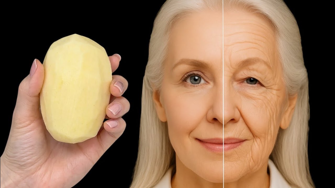 Potato Erases All Wrinkles in 10 Minutes Even at 70! Anti-Aging Face Mask 