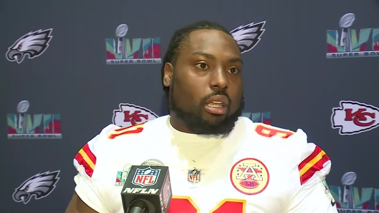 Derrick Nnadi speaks the media on Thursday ahead of Super Bowl LVII