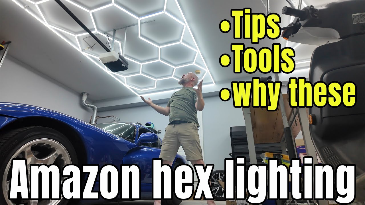 DON'T BUY AMAZON Garage Lights Until You See THIS! (FERUERW Hexagon 86400LM Test)