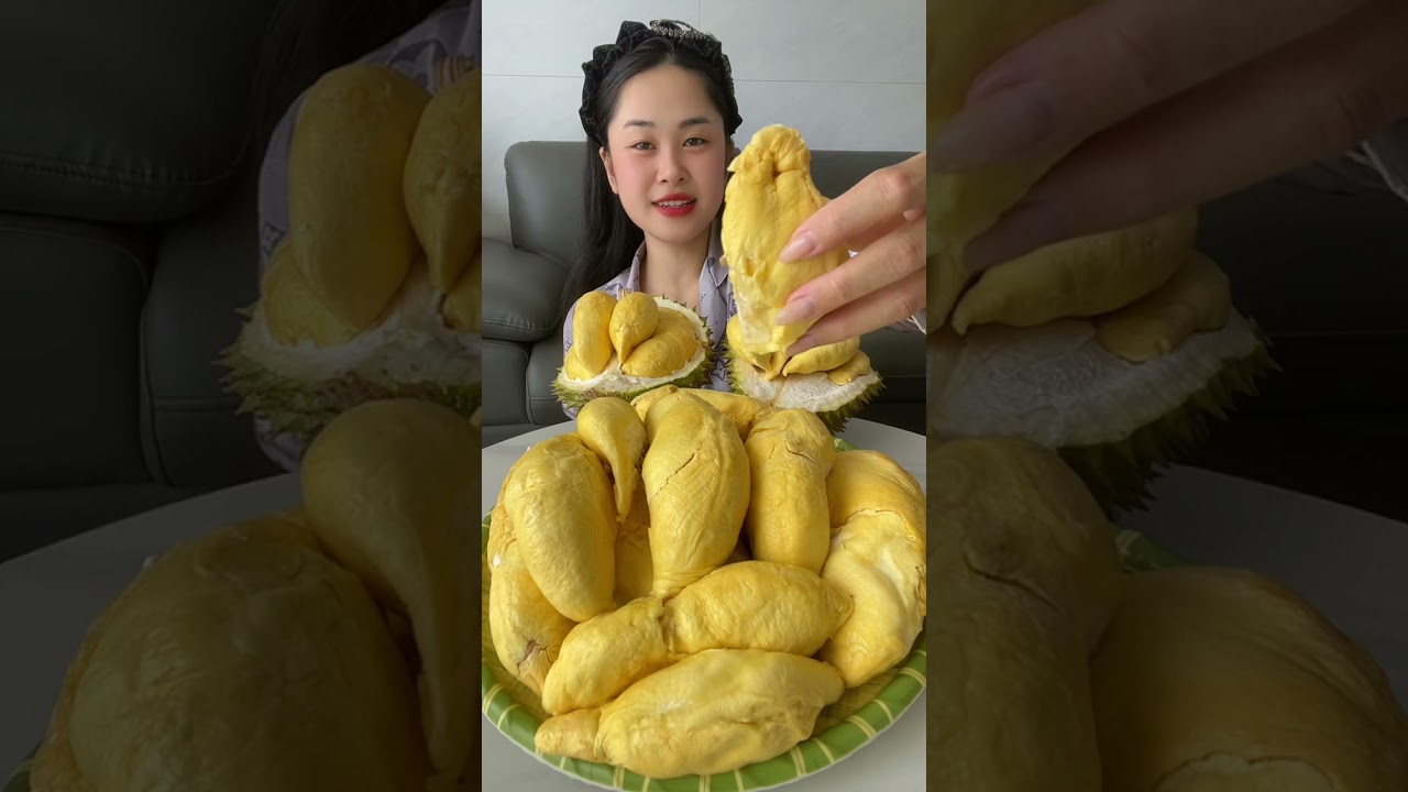 Mukbang sầu riêng nhà trồng #dungthichan #mukbang #food 
