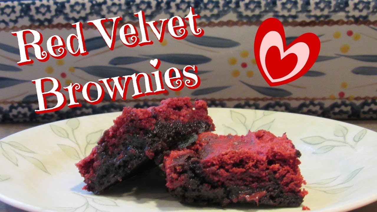 RED VELVET BROWNIES From A Mix | Valentine's Day Treats Collab