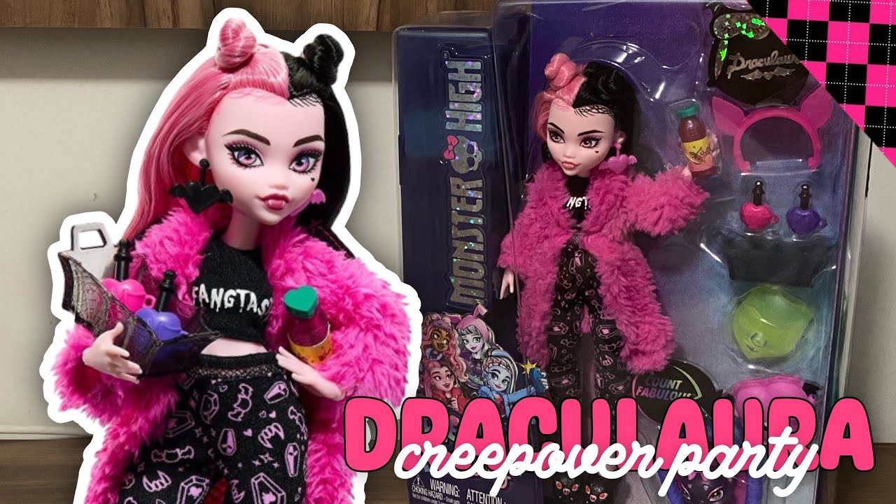 Draculaura Creepover Party [UNBOXING/REVIEW] | Monster High g3 | PT-BR