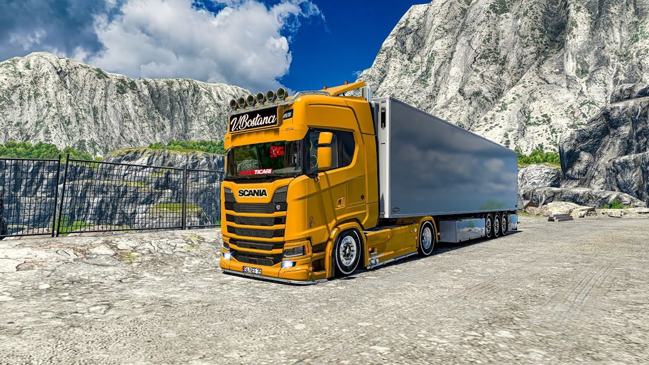 ETS 2 | Scania S Cab Custom Mod, Ford Cargo Exhaust Sound on EAA Brazil Map!