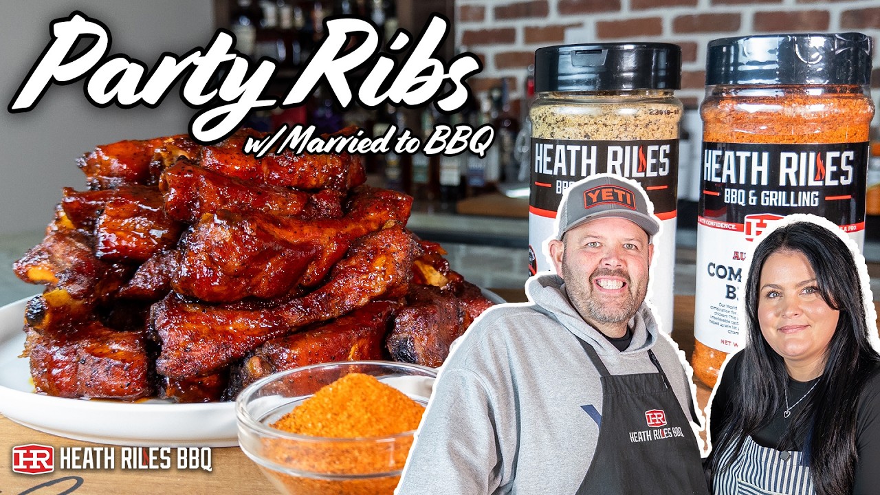 Ребрышки для вечеринки в стиле конкурса барбекю от Heath Riles BBQ