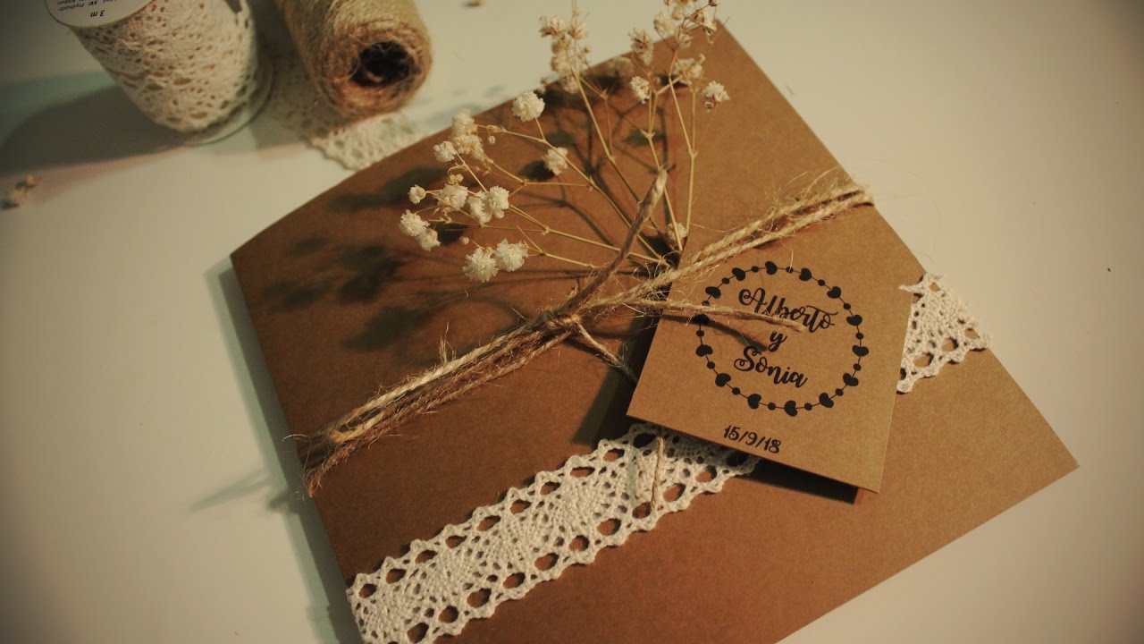 DIY invitación fácil para boda 💕