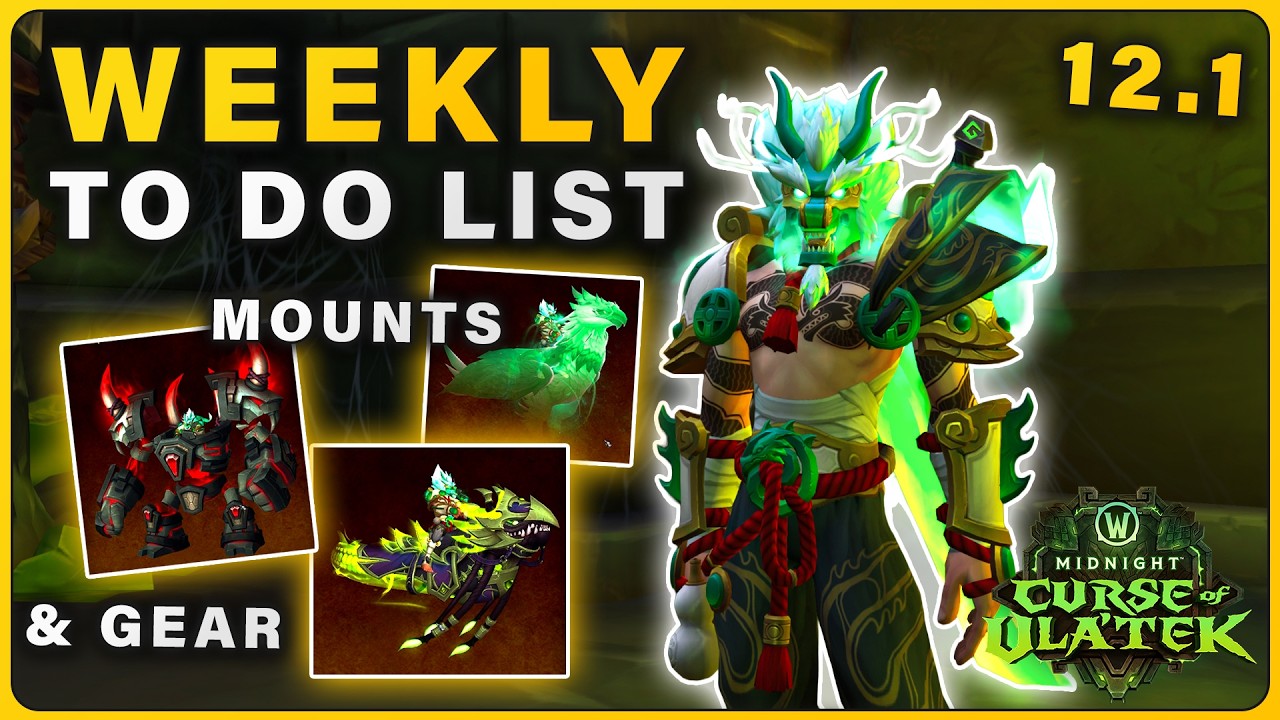 Everything to do this Week on SEASON 2 | Gear & Mounts to Work Towards on WoW Midnight 12.1