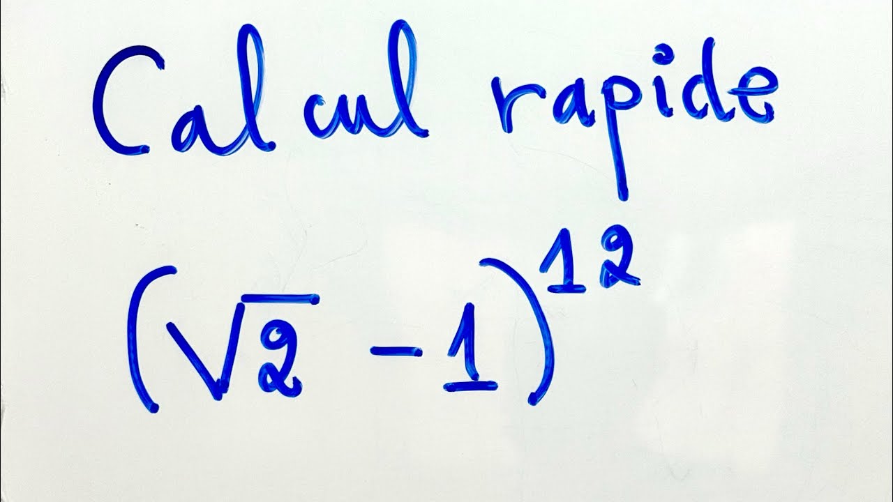 Comment faire un calcul rapide ?