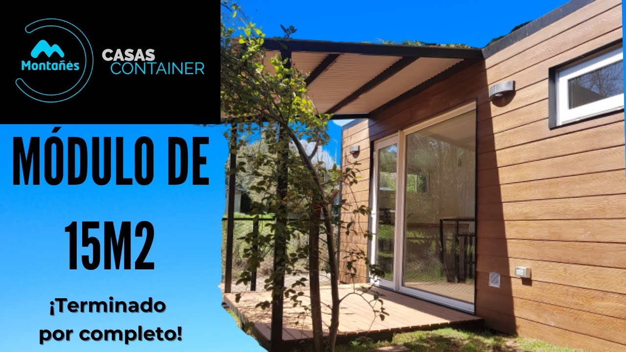 Construcción hecha en contenedor de 20 pies- Módulo de 15m2