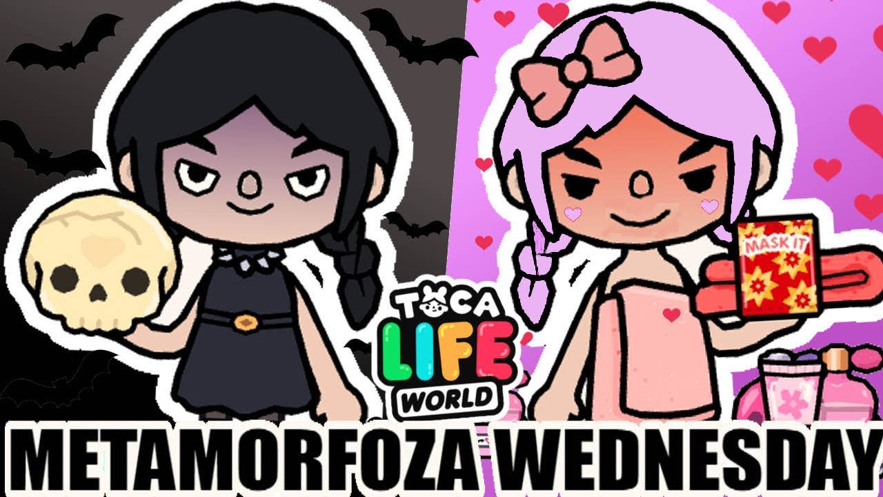 TOCA BOCA *WIELKA METAMORFOZA WEDNESDAY* #tocaboca #wednesday