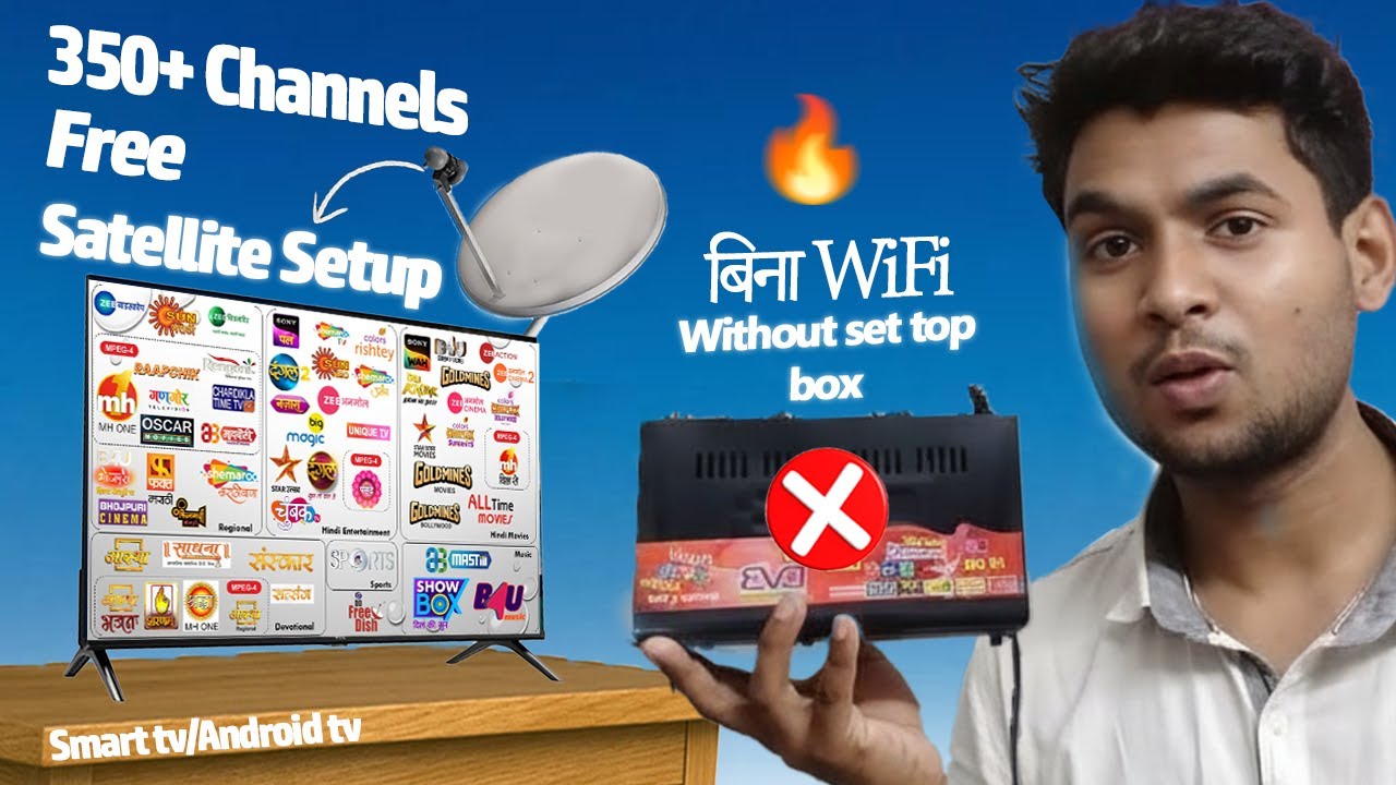 Smart TV me Free channel kaise dekhe | Satellite TV setup in LG TV | Free dish 350+ channel