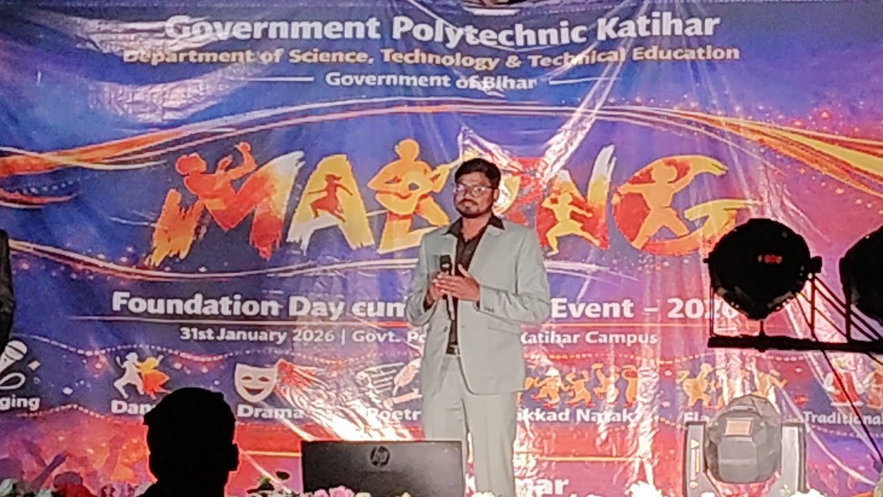 Malang 2026 gov. Polytechnic katihar l Kundan sir performance l #bihar 