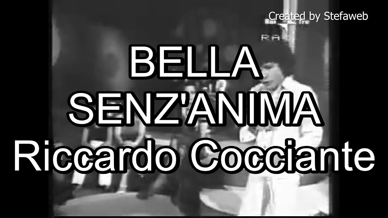 Riccardo Cocciante - Bella senz'anima (Karaoke Originale + cori)