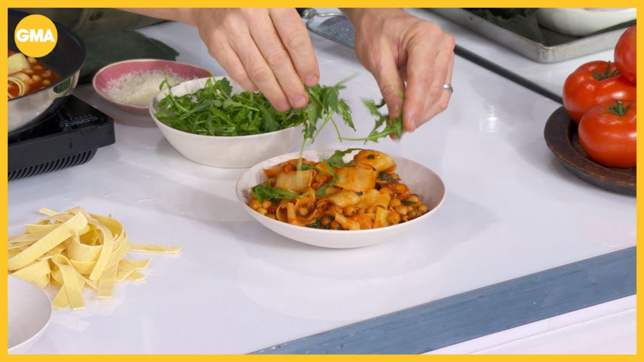 Jamie Oliver prepares Mediterranean dinner dishes