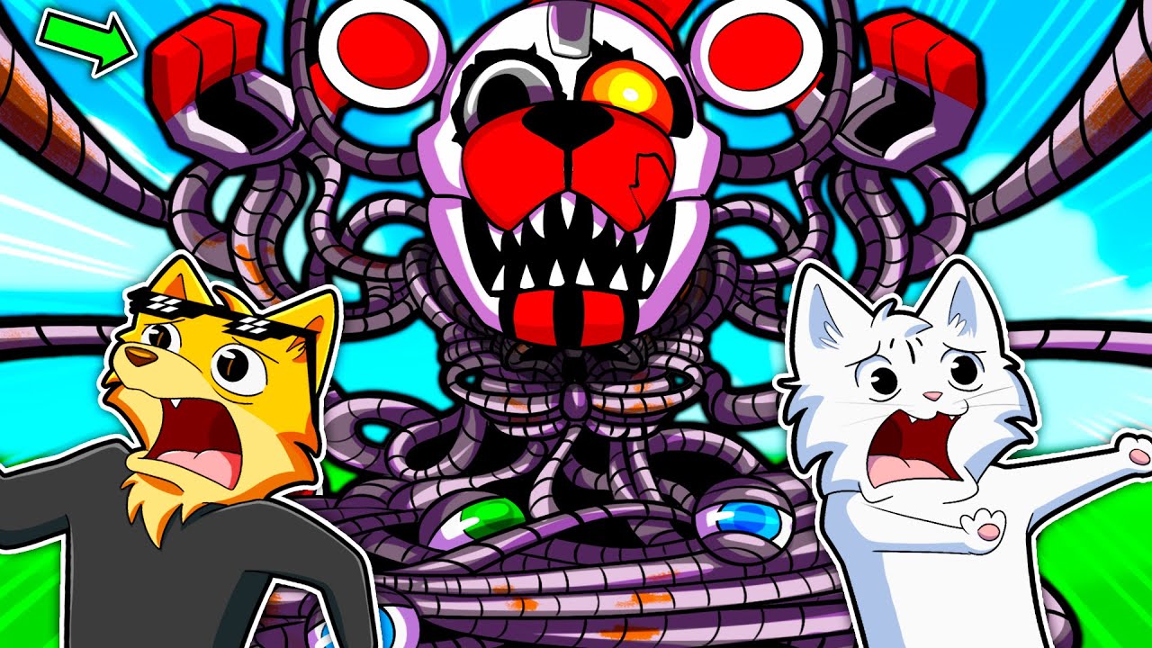 DISTRUGGO I NUOVI ANIMATRONICS SEGRETI DI FNAF SU GMOD! BATTAGLIA EPICA NEL VULCANO GIGANTE!