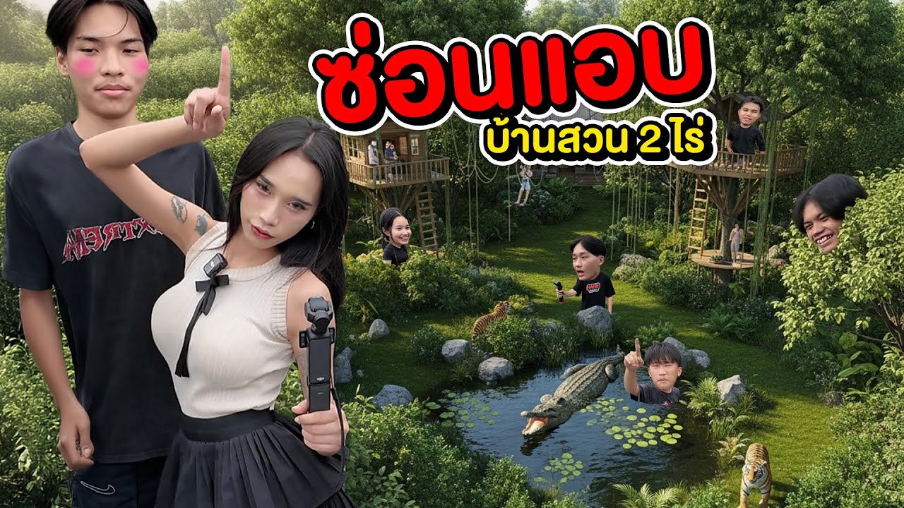 ซ่อนแอบบ้านสวน 2 ไร่ ใครซ่อนเก่งสุดในกลุ่มนี้ มาดูกัน! #ซ่อนแอบ