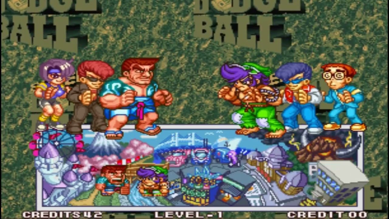 Super Dodge Ball é um jogo de esportes baseado em queimada