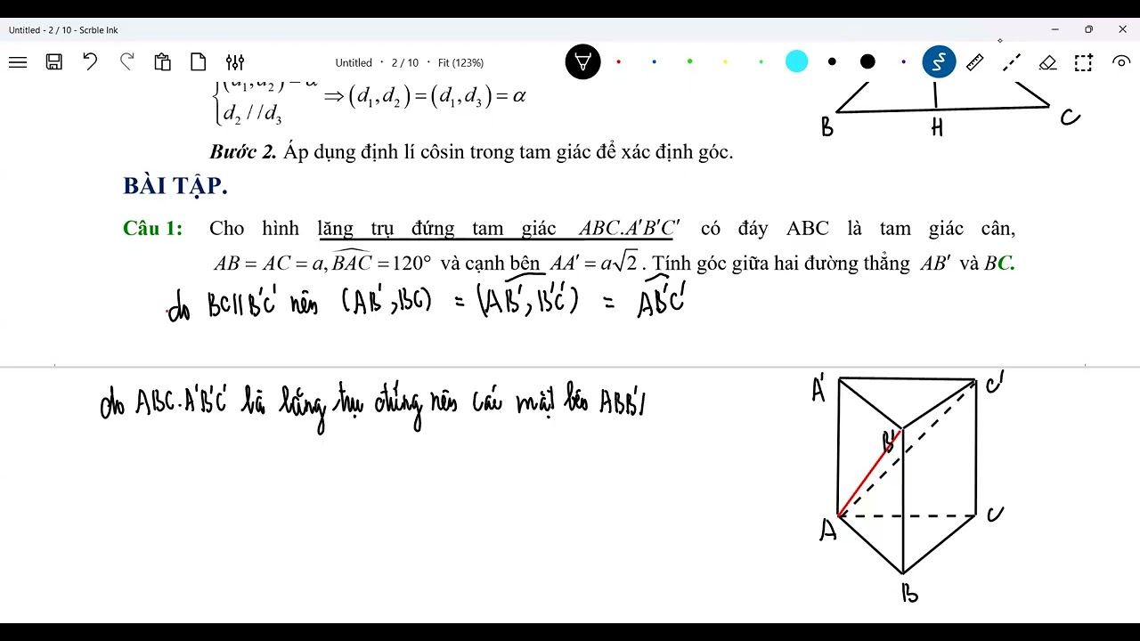 HAI ĐƯỜNG THẲNG VUÔNG GÓC