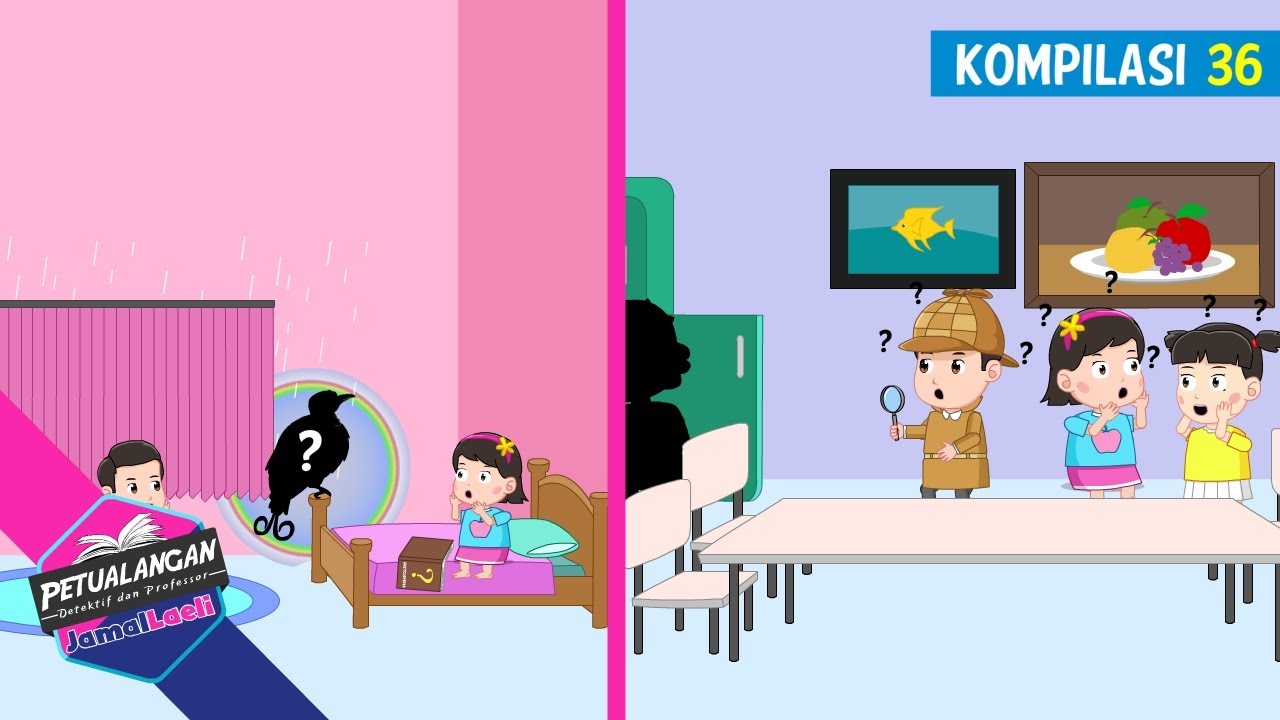 Petualangan Jamal Laeli Kompilasi 36⌛Profesor⌛Detektif⌛Ensiklopedia Anak⌛PJL
