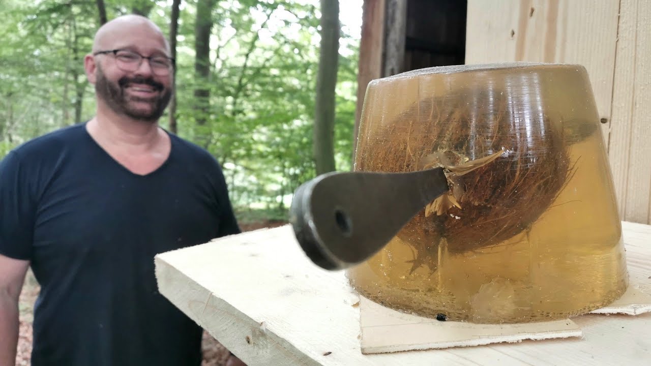 Will it Stick? Test with JoergSprave (New Way to Open Coconut?) Part 3