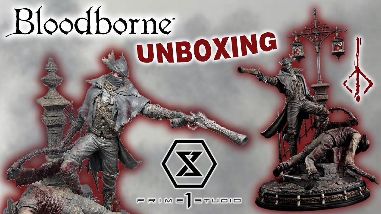 THE BEST BLOODBORNE STATUE! Prime 1 Studio Bloodborne Hunter Exclusive Version  - Unboxing / Review!