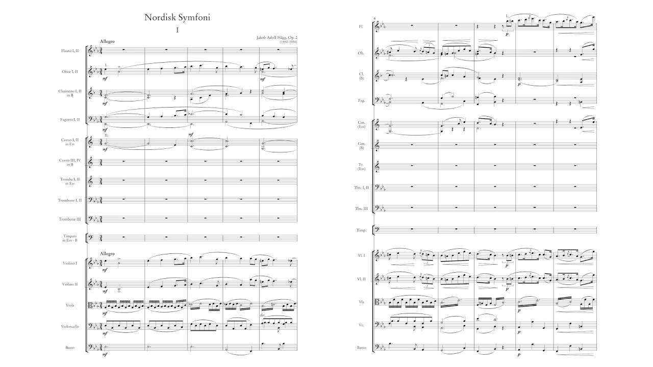 Jacob Adolf Hägg – Nordic Symphony, in E-flat major