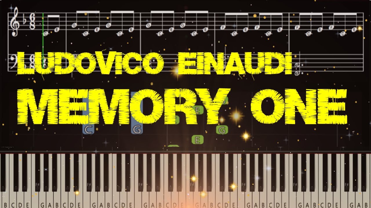 Memory One - Ludovico Einaudi (Piano Tutorial with Sheets)