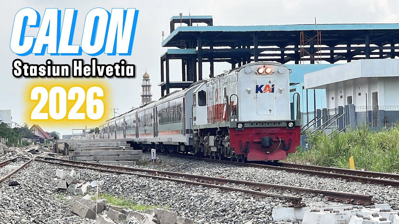 SUDAH DIBANGUN PERON DAN CANOPY! Update Pembangunan Stasiun Helvetia Tahun 2026