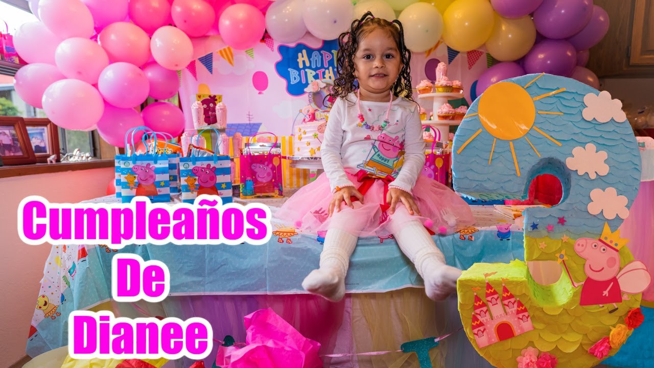 Niños Rompiendo Piñata de Peppa Pig | Cumpleaños de Dianee