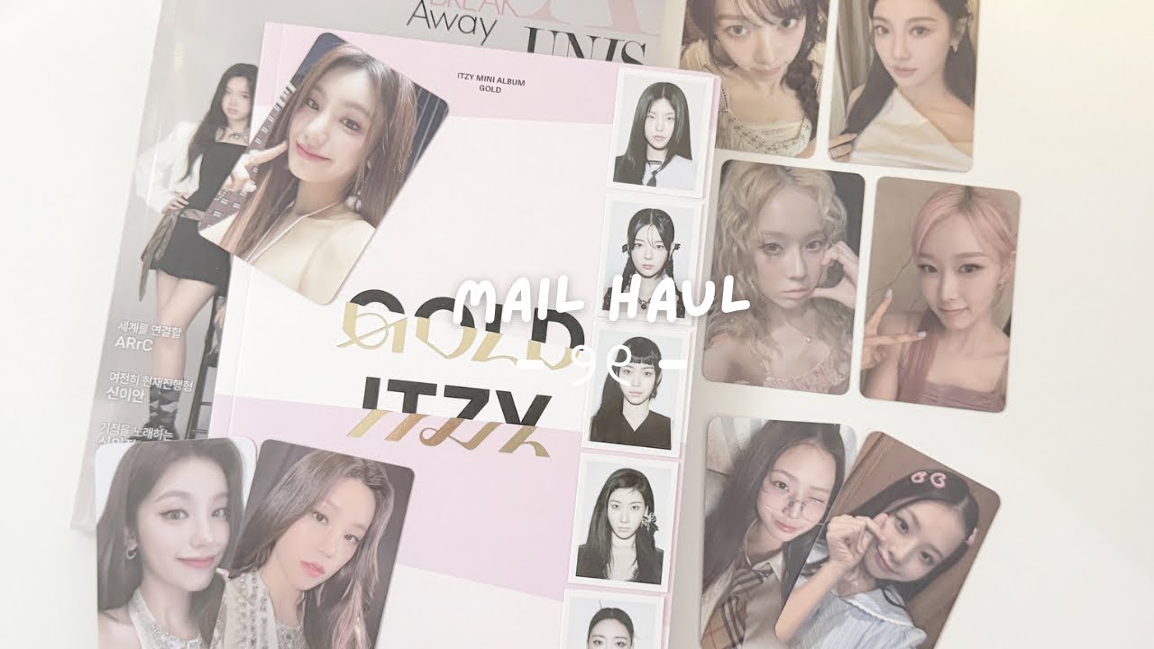 kpop mail haul #13 (aespa, itzy, unis и др.)