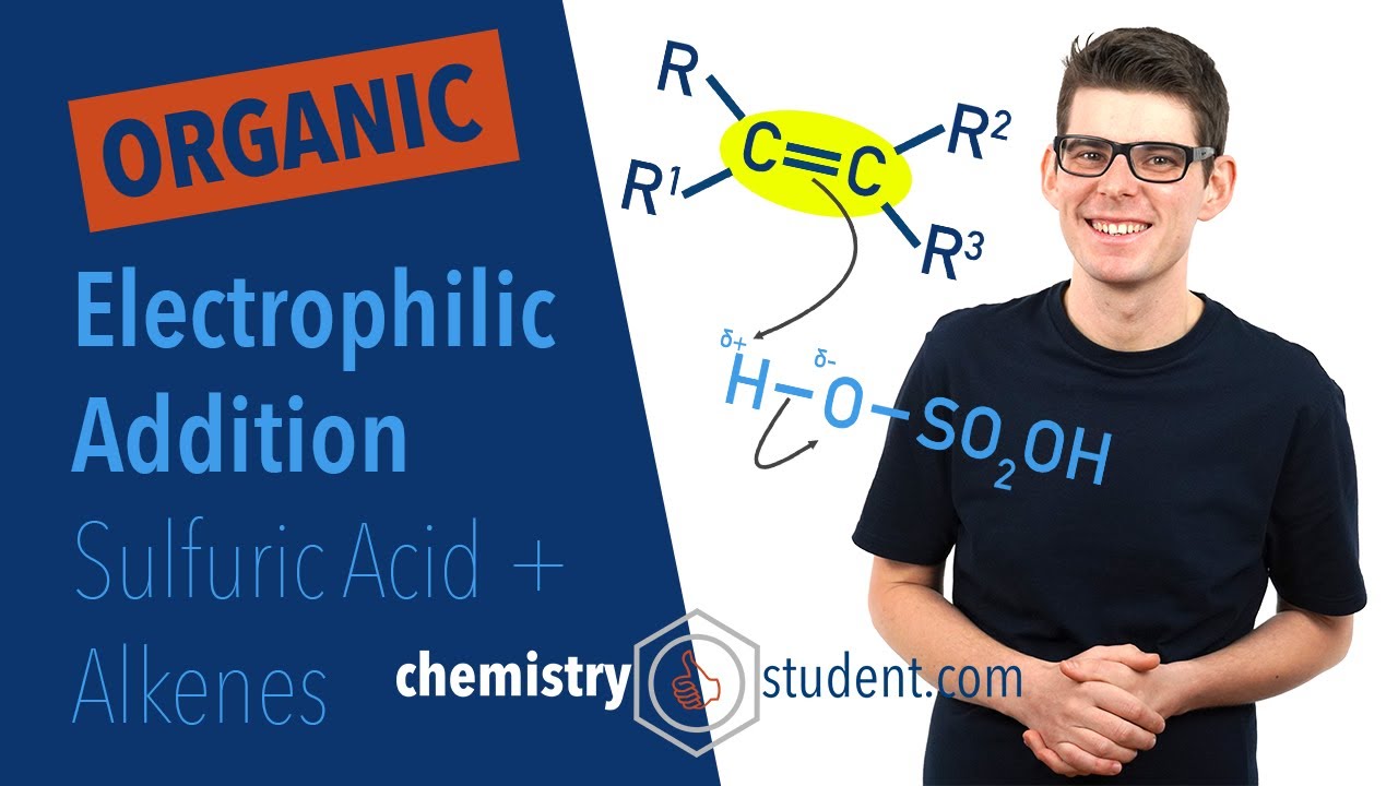 Alkenes: Electrophilic Addition with H2SO4 (A-level Chemistry)