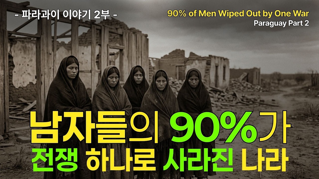 전쟁 하나로, 남자 10명 중 9명이 희생된 나라 | 파라과이 이야기 2부